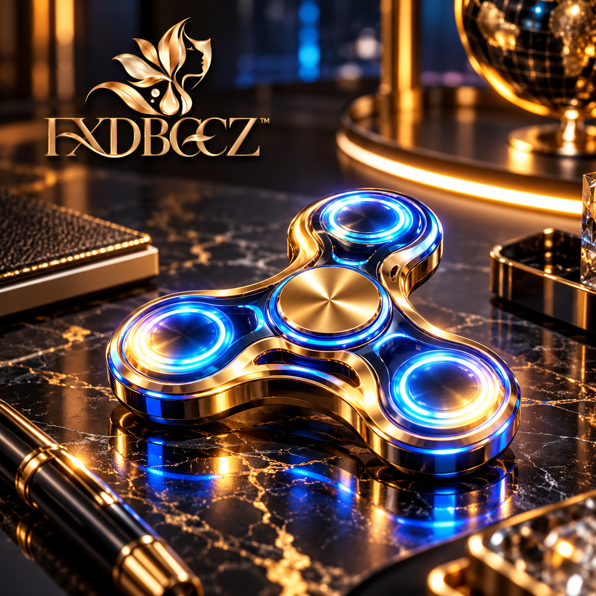 fxdbccz™ Cyber Pulse LED Spinner