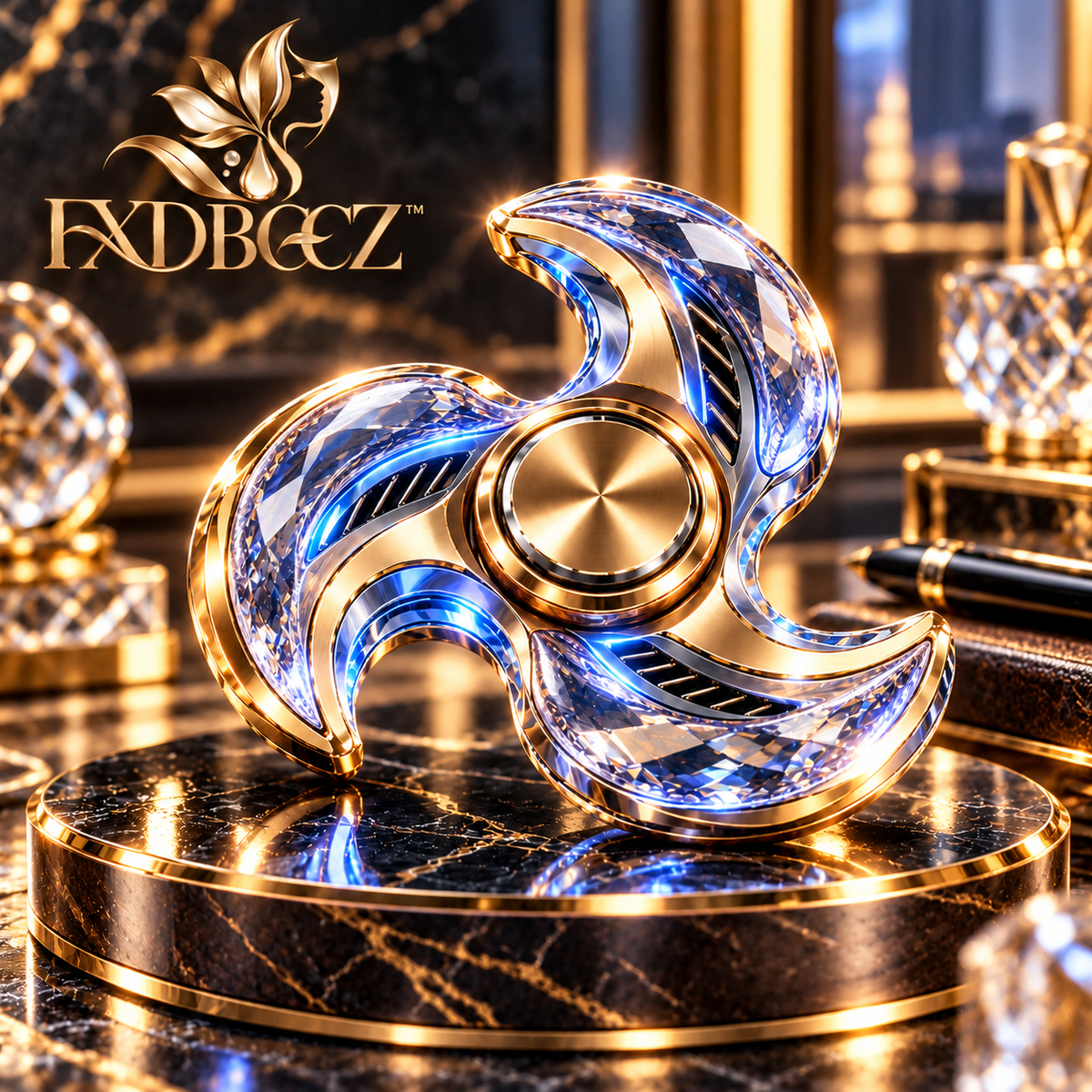fxdbccz™ Crystal Infinity Spinner